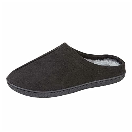 Image of Zedzzz Mens Alex Centre Seam Mule Slipper - Black - UK7