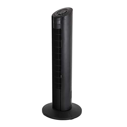 Image of BLACK+DECKER BXFT50004GB Digital Tower Fan with 8 Hour Timer, 3 Speed Settings, Automatic Oscillation, 32”, 55W, Black