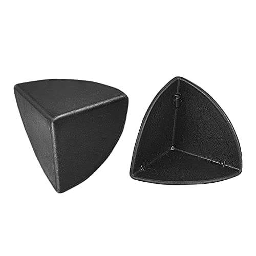 Image of sourcing map Corner Protector PP Plastic 1.38" x 1.38" x 1.38" for Carton, Boxes Packaging Black Pack of 24
