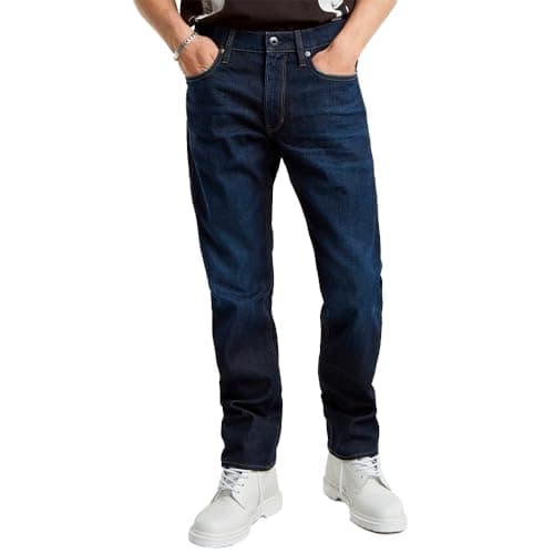 Image of G-STAR Men's Mosa Straight Jeans, Blue (worn in hourglass D23692-C052-G843), 32W / 30L