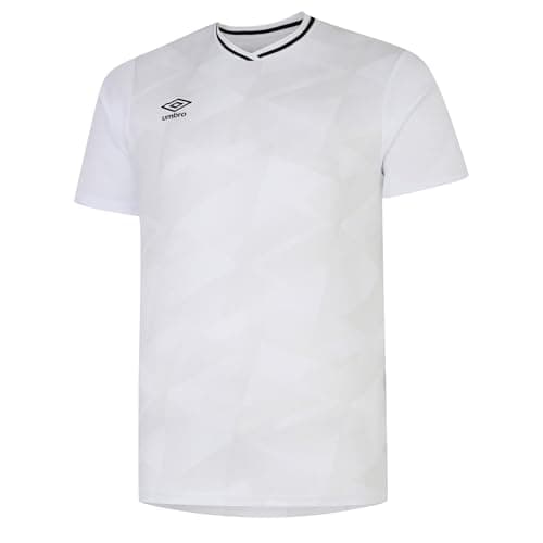 Image of Umbro Childrens/Kids Triassic Short-Sleeved Jersey, White/Nimbus Cloud, 9-10 Years