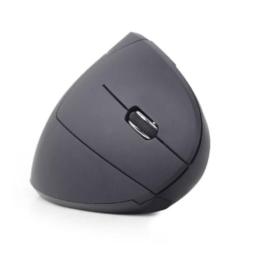 Image of Gembird musw-ergo-01 – Mouse (Right Hand, Vertical Design, Optical, RF Wireless, 1600 dpi, Black)