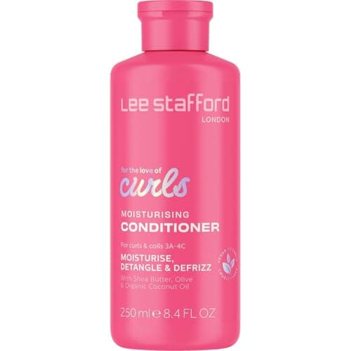 Image of Lee Stafford Wavy, Curly, & Coily Conditioner | For The Love of Curls - Conditioning Cream for 2A to 4C Hair, Anti Frizz, Moisturising, High Gloss Shine to Smooth Defined Curls, Lightweight, 250 ml