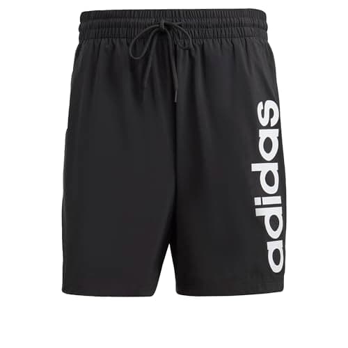 Image of adidas Men's AEROREADY Essentials Chelsea Linear Logo Shorts, Black, M