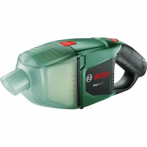 Image of Bosch 06033D0001 EasyVac 12 Cordless Handheld Vacuum Cleaner (1 Battery, 12 Volt System, in Box), Black, Green