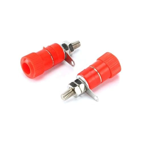Image of Terminal Binding Post 2Pcs 4mm Binding Post Nut Jack Connector(2pcs red)