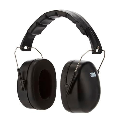 Image of 3M Foldable Earmuff 90563E, Ear Defender with soft cushions for comfortable fit, Adjustable Headband for multiple head sizes, For noise levels range 94-105 dB, black