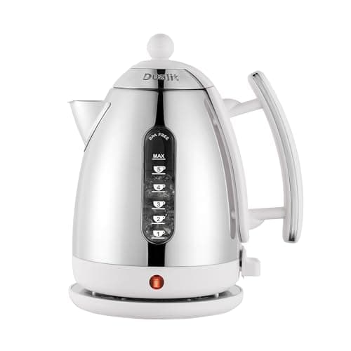Image of Dualit Lite 1.5L Jug Kettle - Polished Gloss White, High Gloss Finish - 3kW Fast Boiling by Dualit - 72016