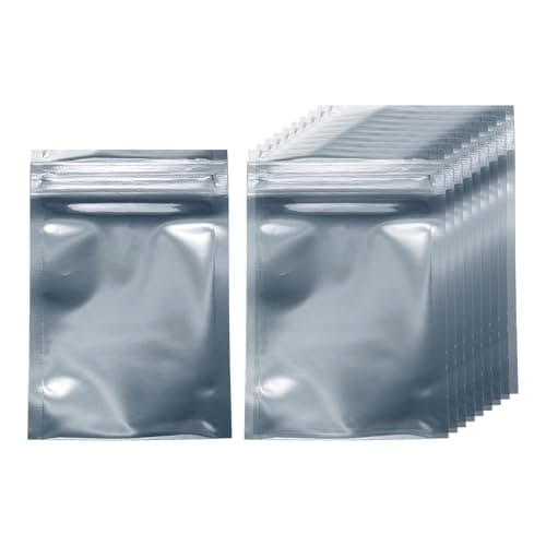 Image of sourcing map 30pcs Antistatic Bags 3.1" x 4.7" (8x12cm) Double-Layer Anti Static Resealable ESD Shielding Bag for GPU Hard Drive HDD SSD LED Lights Electronic Device