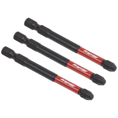 Image of Sealey 75mm Pozi #3 Impact Power Tool Bit Set 3pc - AK8259