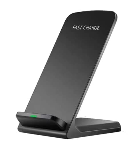 Image of Orco Foldable 15W Fast Wireless Charger Stand – 2-Coil Qi Charging Station for Samsung Galaxy S25 S24 S23 Ultra, S22, S21, 7.5W for iPhone 17 16 15 14 13 12 Pro Max – Case Friendly (Black)