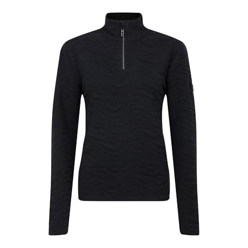 Image of Dare 2b Women's Glamourize II Midlayer with Badge & zip pullers embellished with Swarovski crystals, perfect for Skiing, Snowboarding & Wintersports Black