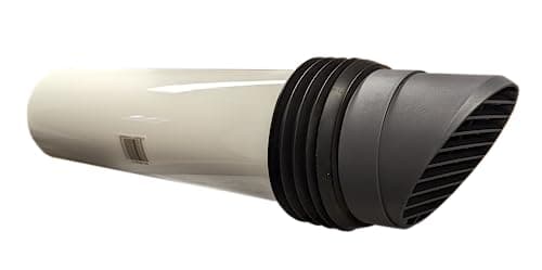 Image of Swiftair 100mm High Rise Duct Round Cowled Through Wall Duct Vent Kit White Brown Cotswold Black Terracotta Brick (Grey)
