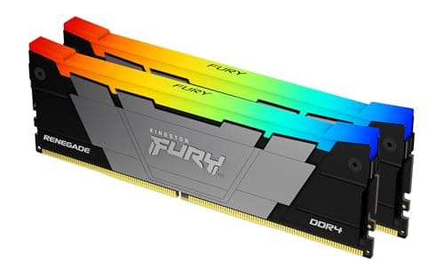Image of Kingston FURY Renegade RGB 64GB 3600MT/s DDR4 CL18 DIMM (Kit of 2) Desktop Gaming Memory - KF436C18RB2AK2/64