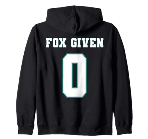 Image of 0 Fox Given | Funny Sarcastic Adult Humor (On The Back) Zip Hoodie