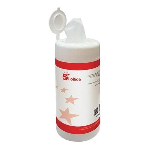 Image of 5 Star Office Pre-moistened Wipes for Interactive White Boards 70 Sheets 940333