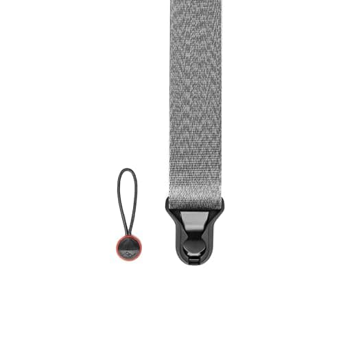 Image of Peak Design Slide Lite Camera Strap, Ash, Configurable as a Sling, Neck or Shoulder Strap, Quick Release and Connection, Smooth and Grippy Side, Camera Straps for Photographers, 90 kg Capacity