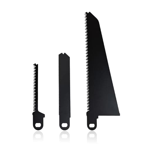 Image of For Black and Decker Scorpion Saw Blades, 3PCS Reciprocating Saw, Carbon Steel Saw Blade Kit Compatible with Black and Decker Piranha Scorpion Saws Blades for Wood Plastic Metal, Cutting Branches