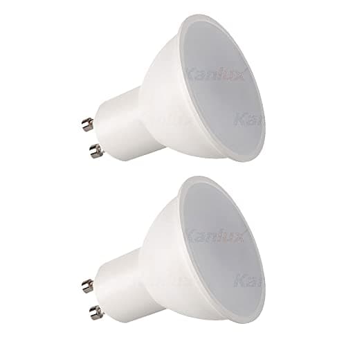 Image of 2X GU10 LED Bulbs Warm White 3000K 6W 430lm 50W Halogen Spotlight Equivalent Energy Saving Light Bulb 100° Wide Beam Non Dimmable Pack of 2