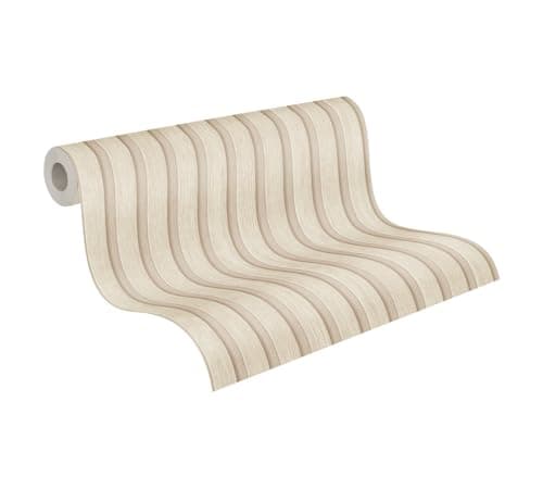 Image of A.S. Création PintWalls II 391096-3D Non-Woven Wallpaper Wood Panels Scandinavian Beige 10.05 m x 0.53 Made in Germany