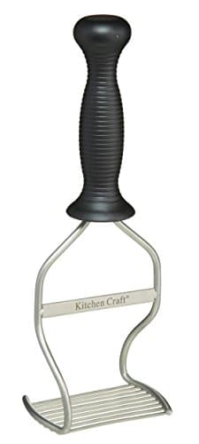 Image of KitchenCraft Ergonomic Stainless Steel Potato Masher, 27 cm (1.5, Black