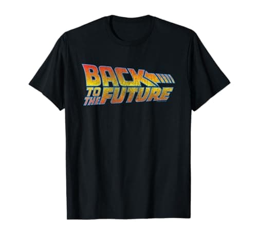 Image of Back to the Future Distressed Logo T-Shirt