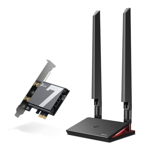 Image of TP-Link WiFi 7 BE9300 PCIe WiFi Card for Desktop PC(Archer TBE550E), Tri-Band Wireless Adapter, Bluetooth 5.4, Multicolor Status LED, Supports AMD/Intel Motherboard, Not Compatible with Windows 10