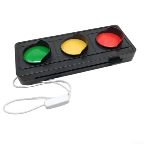 Image of Traffic Light Desk Lamp, USB Social Signal Decorative Table Light for Wall Desk Red Amber Green Home Office Novelty