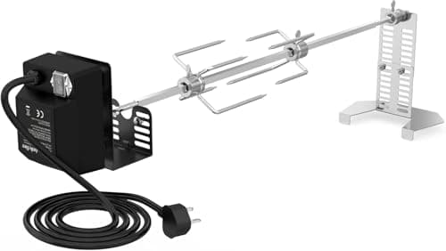 Image of onlyfire BRK-6101 Universal Gas Grill Rotisserie Kit,Compatible with Most Gas Grills, BBQ Cooking Accessories for Grills - 4W Electric Motor for UK