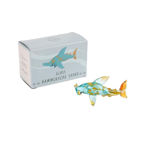 Image of CGB Giftware | Artisan Glass Hammerhead Shark In Gift Box | Decoration | Ornament | Collectable | Home Decor | GB08956