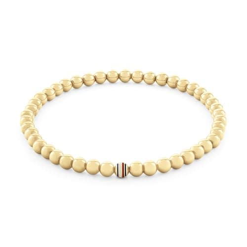 Image of Tommy Hilfiger Jewelry Women's Beaded Bracelet in Yellow Gold - 2780938