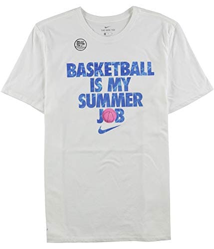 Image of Nike Men Dri-FIT Basketball Summer Job T-shirt - White, XL