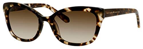 Image of Kate Spade Amara/s I7T/CC HAVANA Sunglasses Women's Acetate, Standard, 55
