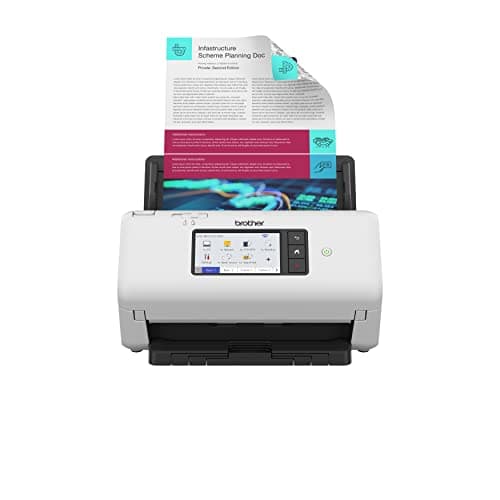 Image of Brother ADS-4700W Professional Desktop Document Scanner | SuperSpeed USB 3.0 |10.9cm Touchscreen |Advanced Image Capture, UK Plug