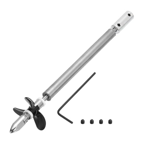 Image of sourcing map Drive Shaft W Propeller and Coupling Joint for RC Boat Coupler Assemble Kit, L130mm Shaft, L80mm Sleeve, D36mm Three Propeller, Fit for 2.3 mm Motor Shaft