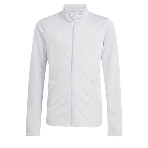 Image of adidas Unisex Kids Entrada26 Track Jacket Kids, team light grey/white, 7-8 Years