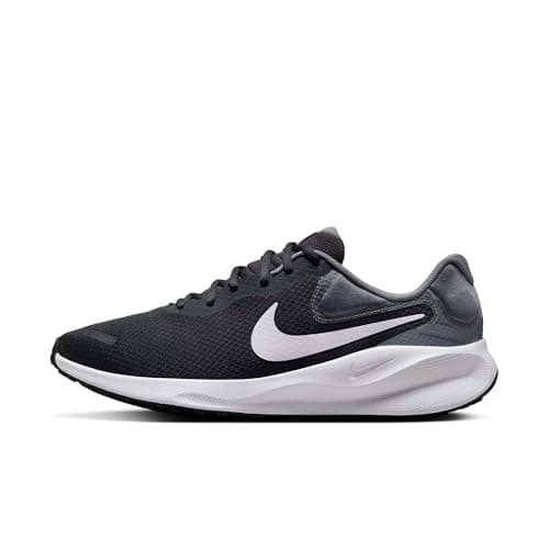 Image of NIKE Men's Revolution 7 Trainers, Anthracite White Cool Grey Black, 10 UK