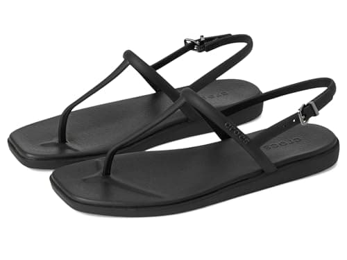 Image of Crocs Womens Flip, Miami Thong Flip, Black, 6 UK Women