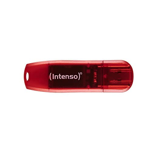 Image of Intenso Rainbow Line 128 GB - Flash Drive - USB 2.0, red