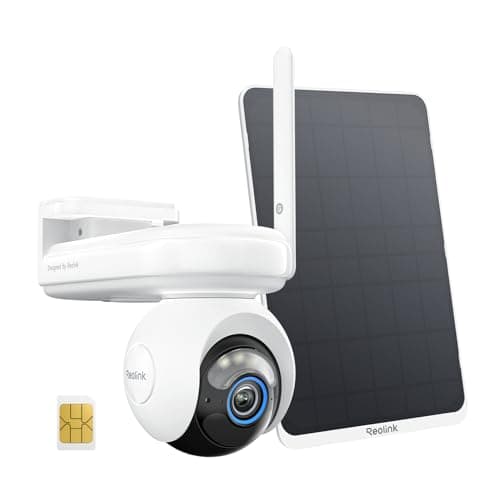 Image of Reolink 4G LTE Cellular Security Camera Outdoor Wireless with SIM Card, 20,000mAh Battery Powered, Pan & Tilt, Auto Tracking, No WiFi Camera, 2K Colour Night Vision, Altas Go PT+12W Solar Panel