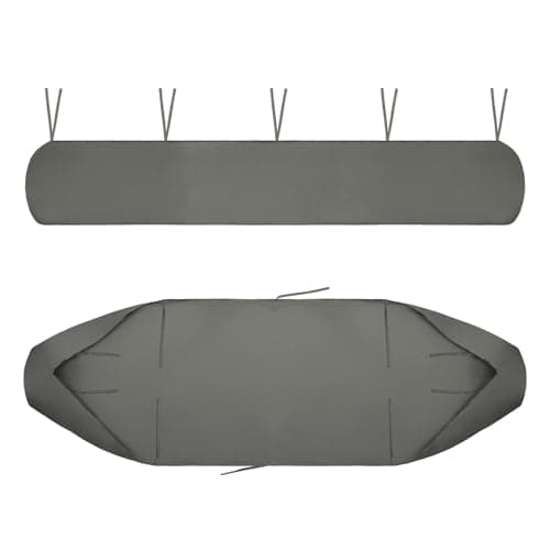 Image of Patio Awning Cover, Patio Protection Canopy, 420D Heavy Duty Weather Proof Oxford, Protective Cover for Awnings, Dustproof Waterproof Anti-UV for Garden Outdoor Awning Canopy (2.5m /8.20ft,Grey)