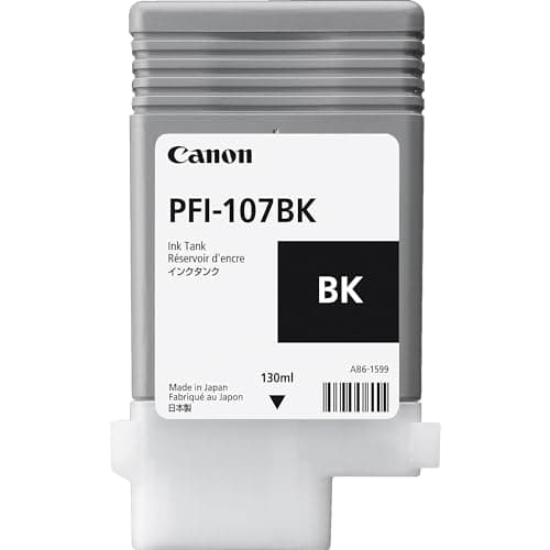 Image of Canon PFI-107 BK PFI107 Inkjet Cartridge