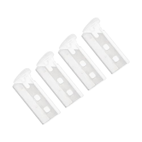 Image of Tweezerman Eyebrow Razor Replacement Blades, Stainless Steel Brow Hair Facial Razor Refill Blades (Pack of 4)