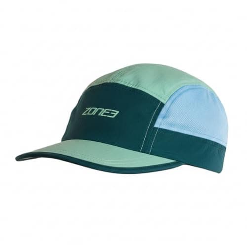 Image of ZONE3 Lightweight 5-Panel Cap – Breathable & Adjustable Unisex Hat for Running, Hiking, Outdoor Sports & Casual Wear Teal