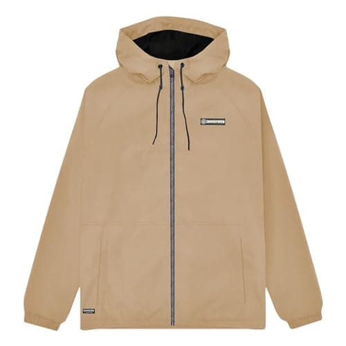 Image of Lambretta Mens Ripstop Hooded Harrington Jacket - Stone - XL