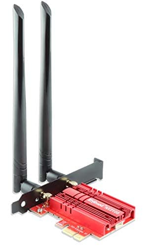 Image of WiFi Card 5374Mbps 6E PCIe WiFi Card, Bluetooth 5.3, Intel WiFi 6E AX210 Chip, Tri-Bands(6GHz/5GHz/2.4GHz) Wireless WiFi 6 Card for PC Windows 11/10(64Bit)
