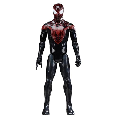 Image of Marvel Spider-Man Titan Series Miles Morales Action Figure, 30-cm-scale (12 Inch) Super Hero Toys for Children Ages 4+, Black