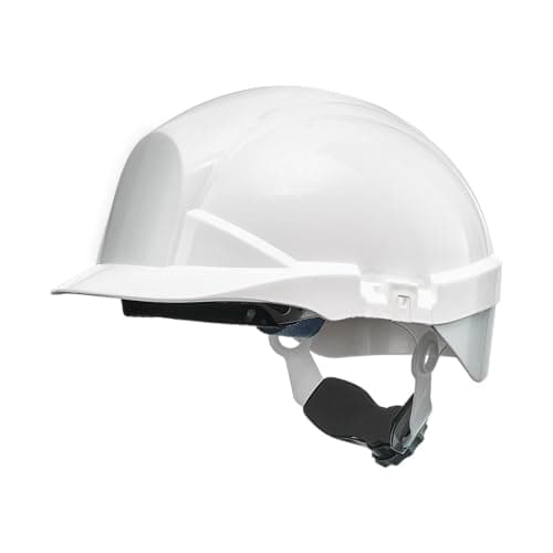 Image of Centurion Safety Products – Reflex Safety Helmet – Full Peak Hard Hat with Flash Strip, White