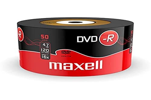 Image of Maxell 504892 DVD-R 4.7 GB 16X 120 Min Video - Matt Silver (50 Disk Pack - Shrink Wrapped)
