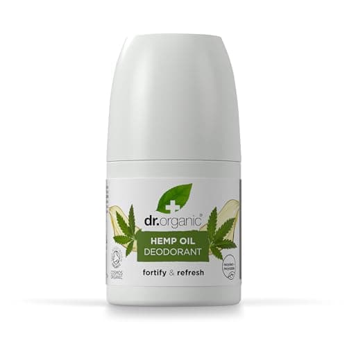 Image of Dr Organic Hemp Oil Deodorant, Aluminium Free, Mens, Womens, Natural, Vegan, Cruelty-Free, Paraben & SLS-Free, Organic, 50ml, Packaging may vary